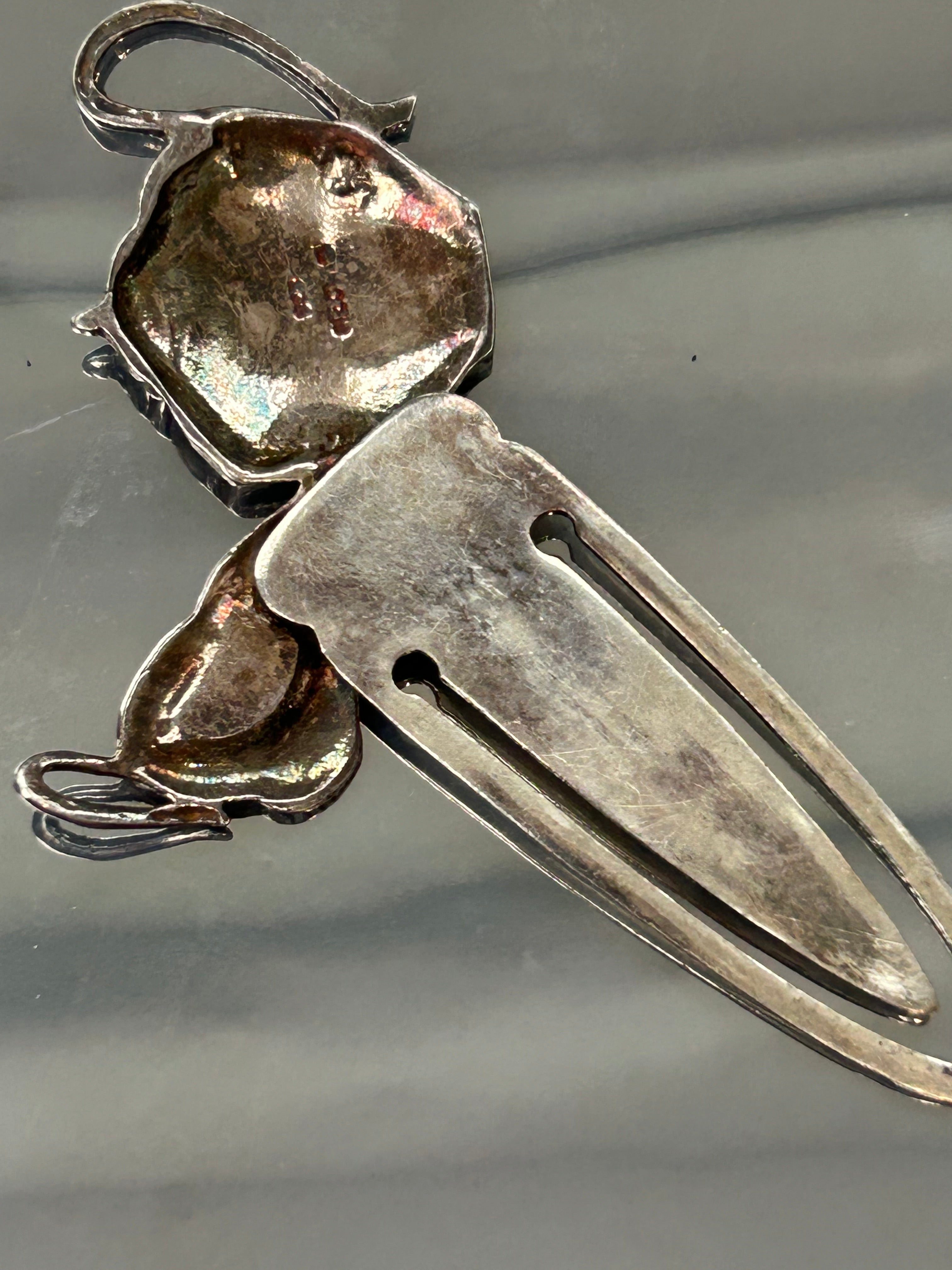 Sterling Silver Hallmarked Vintage Antique Page Marker Bookmark Tea Cup