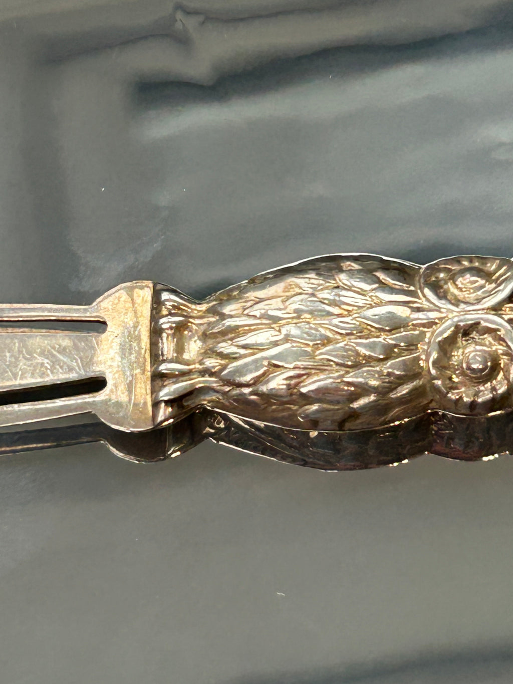 .925 Sterling Silver Hallmarked Bookmark Owl Design 8 Grams